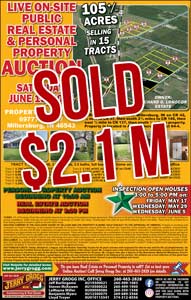 SOLD for $2.1M: Live On-site Public Real Estate & Personal Property Auction, Saturday, June 15, 2024